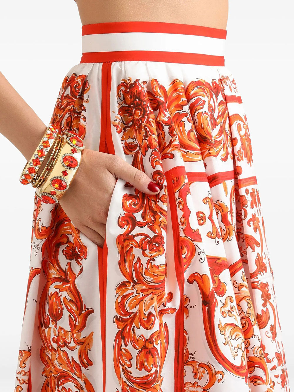 Dolce & Gabbana Midi skirts - Yellow & Orange | a14ed6882e835836b87373f93b07f0cc394f8ee7