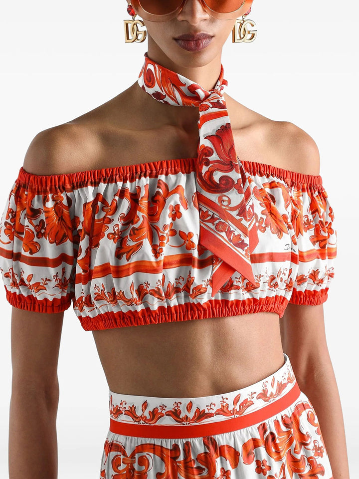 Dolce & Gabbana Tops - Yellow & Orange | 7c70a158a8d959ab00c28054fcdc74def6f3c8fd