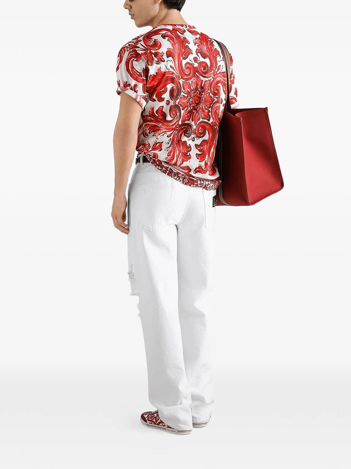 Dolce & Gabbana T-SHIRT - Yellow & Orange | e4424cf149fb41cacab29187556398858344e0a3
