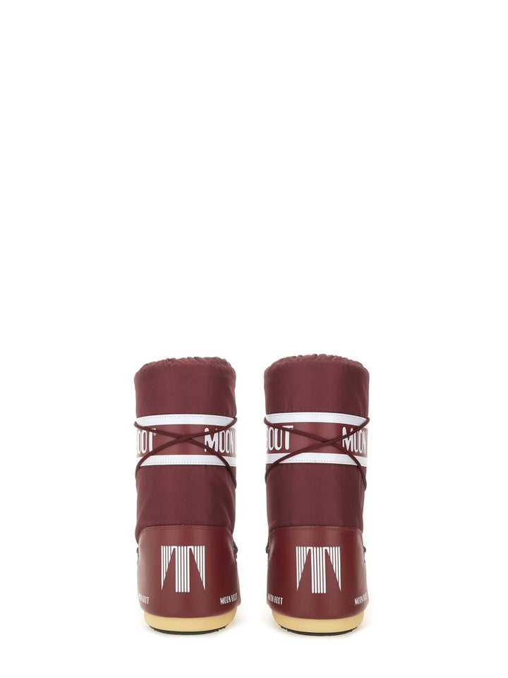 Moon Boot Boots - Burgundy | Wanan Luxury