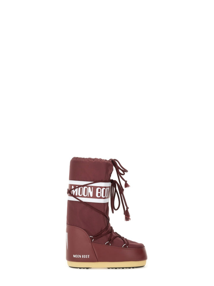 Moon Boot Boots - Burgundy | Wanan Luxury