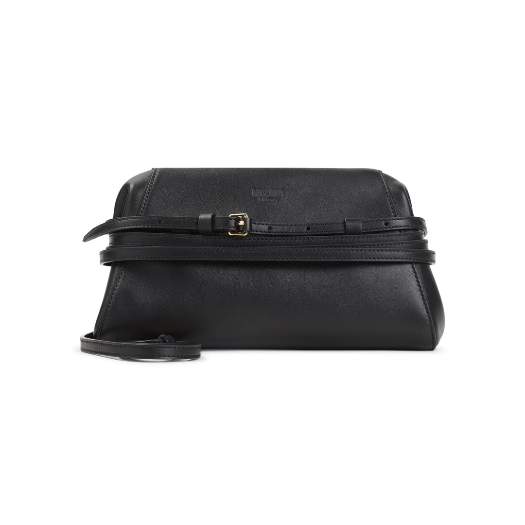 Moschino Clutches - Black | f7774e60ab26ed44b75c9f9c1a0f15c0d8a7fa31