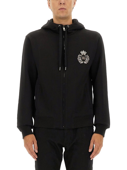 Sweatshirt With Heraldic Patch