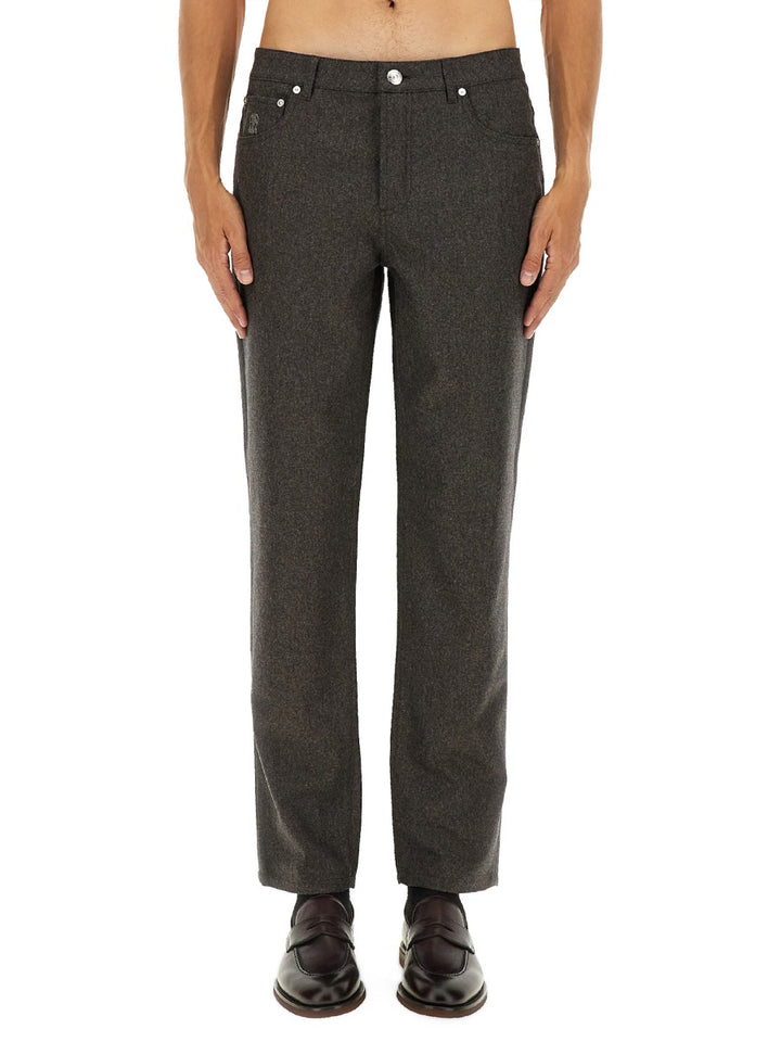 Brunello Cucinelli Pants - Brown | Wanan Luxury
