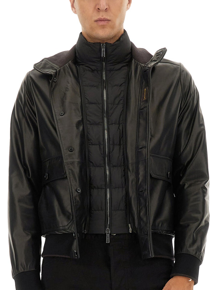 Moorer Leather Jackets - Black | Wanan Luxury