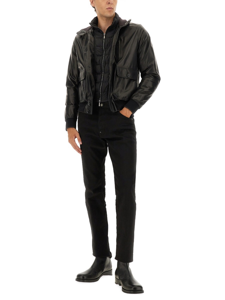 Moorer Leather Jackets - Black | Wanan Luxury