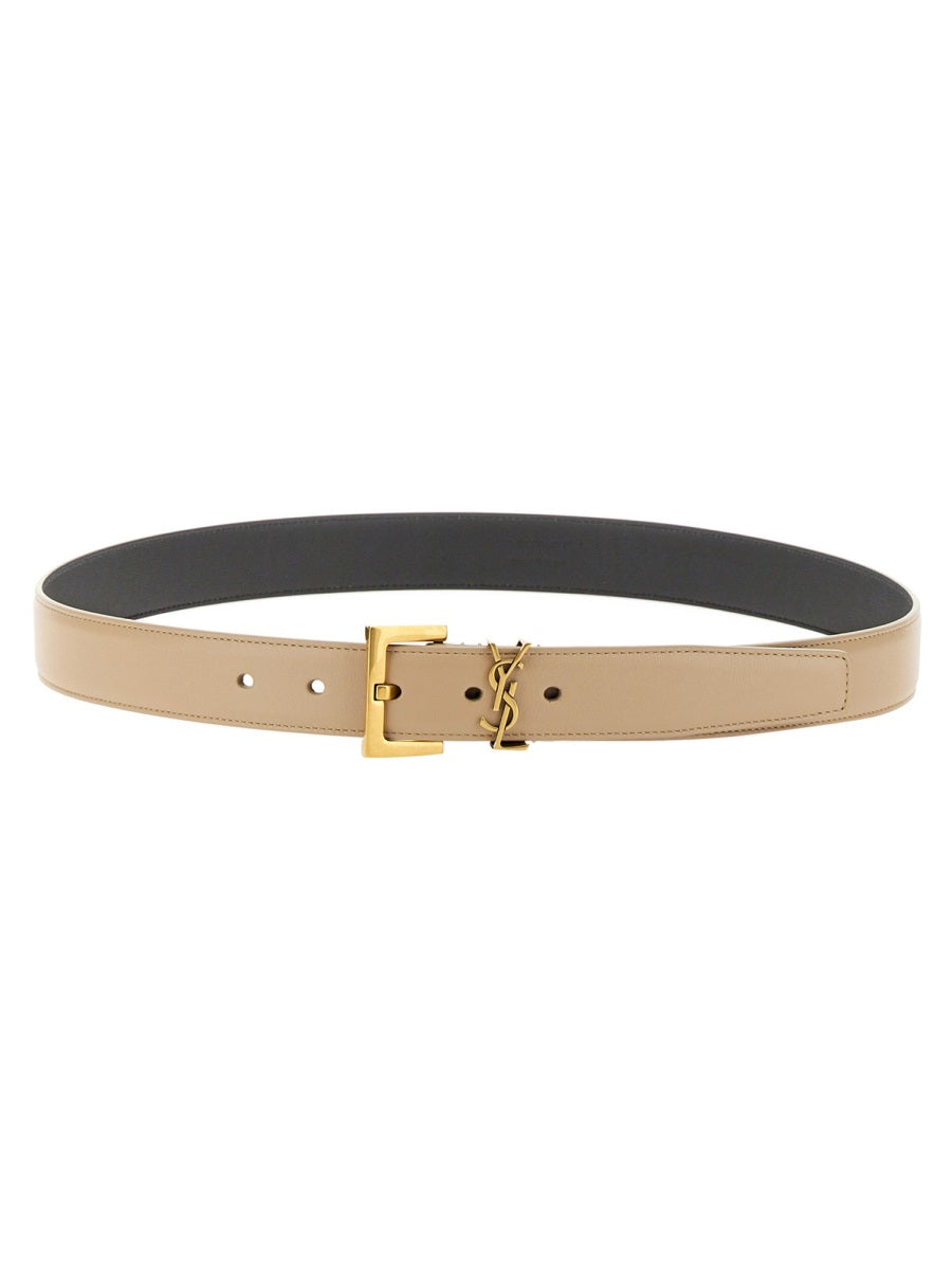 Saint Laurent Belts - Beige | 590d6cab55f62e9006fbe8d123e603322fb1dae9