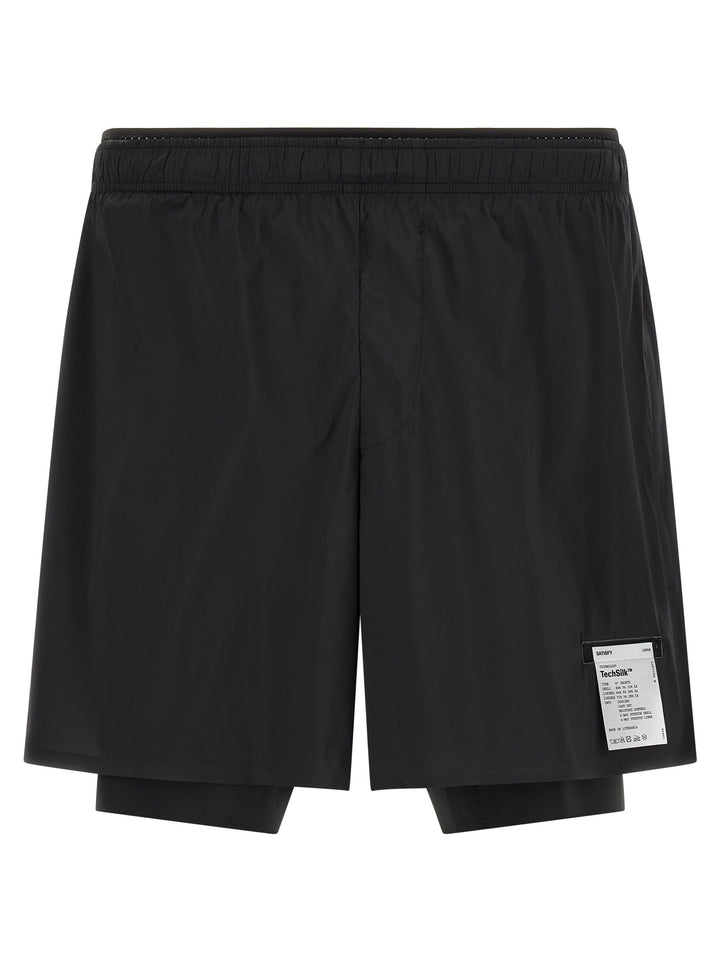 Satisfy Techsilk™ Bermuda and Short - Black | 5a7033e4077847a3b768bdc14543632b8860a608