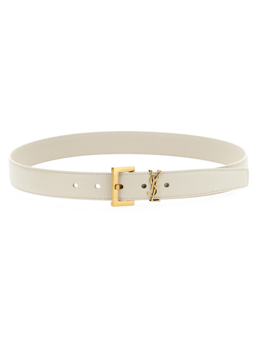 Saint Laurent Belts - White | Wanan Luxury