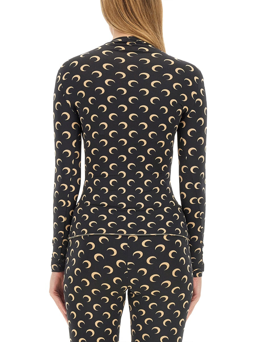 Marine Serre Tops - Black | Wanan Luxury