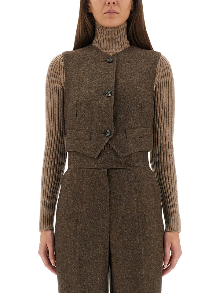 Max Mara Gilet - Brown | Wanan Luxury