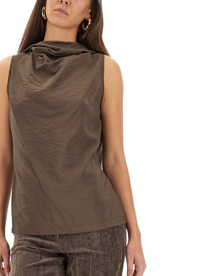 Alysi Tops - Brown | Wanan Luxury