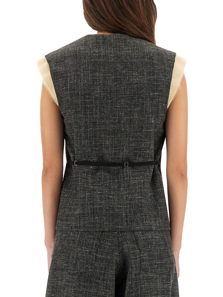 Alysi Gilet - Grey | Wanan Luxury