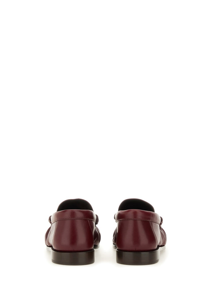 Saint Laurent Loafers - Burgundy | Wanan Luxury
