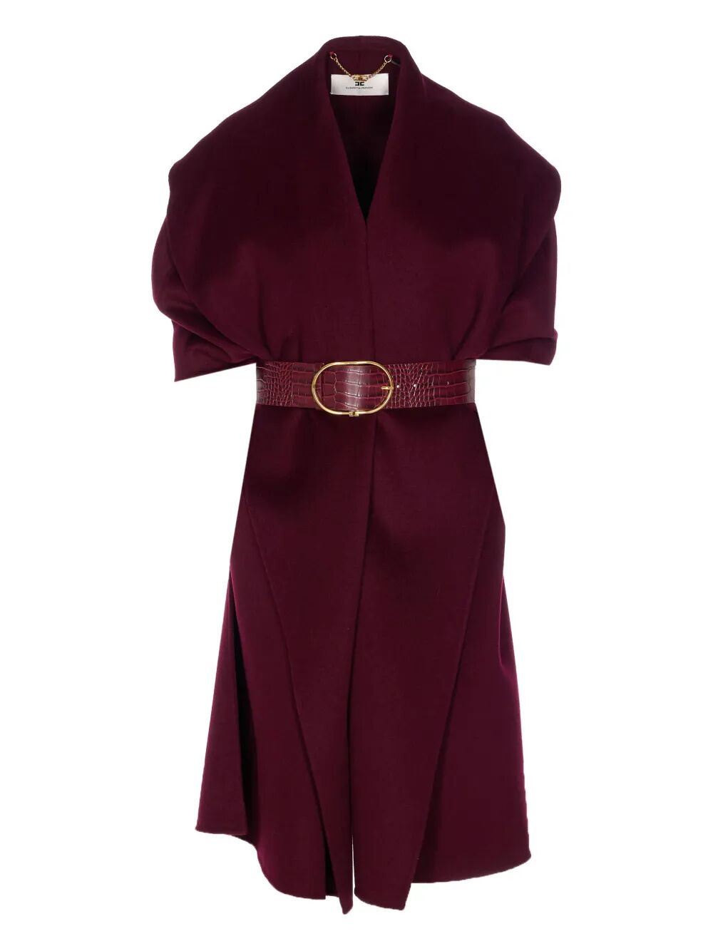 Elisabetta Franchi Cape - Red | ea9b525d3f0d86131379ad1cacaf49b4410c5ed2