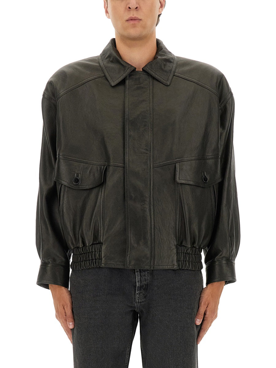 Saint Laurent Leather Jackets - Black | Wanan Luxury