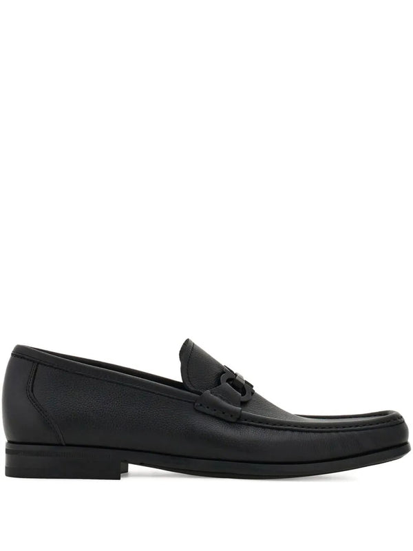 Grandioso2 Leather Loafers With Gancini Buckle