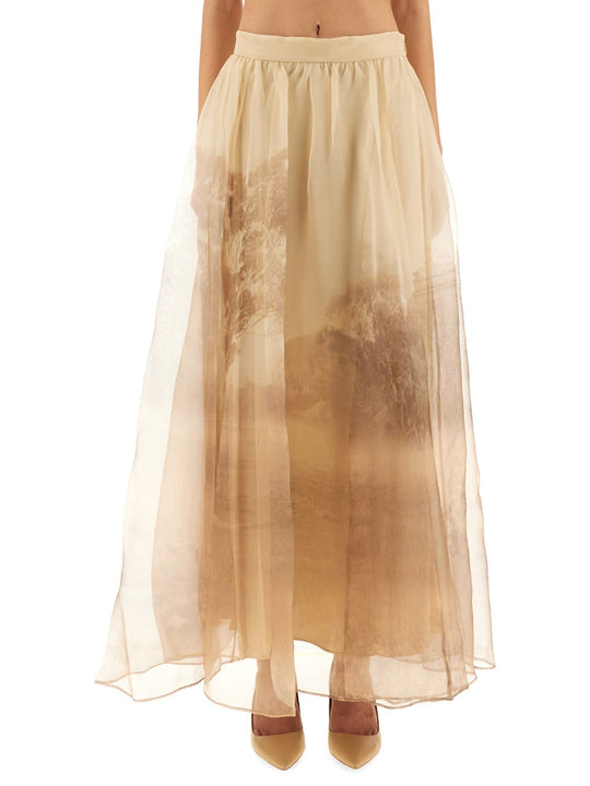 "Memento" Organza Maxi Skirt