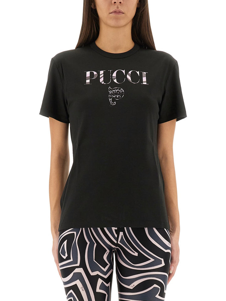 Emilio Pucci T shirts - Black | Wanan Luxury