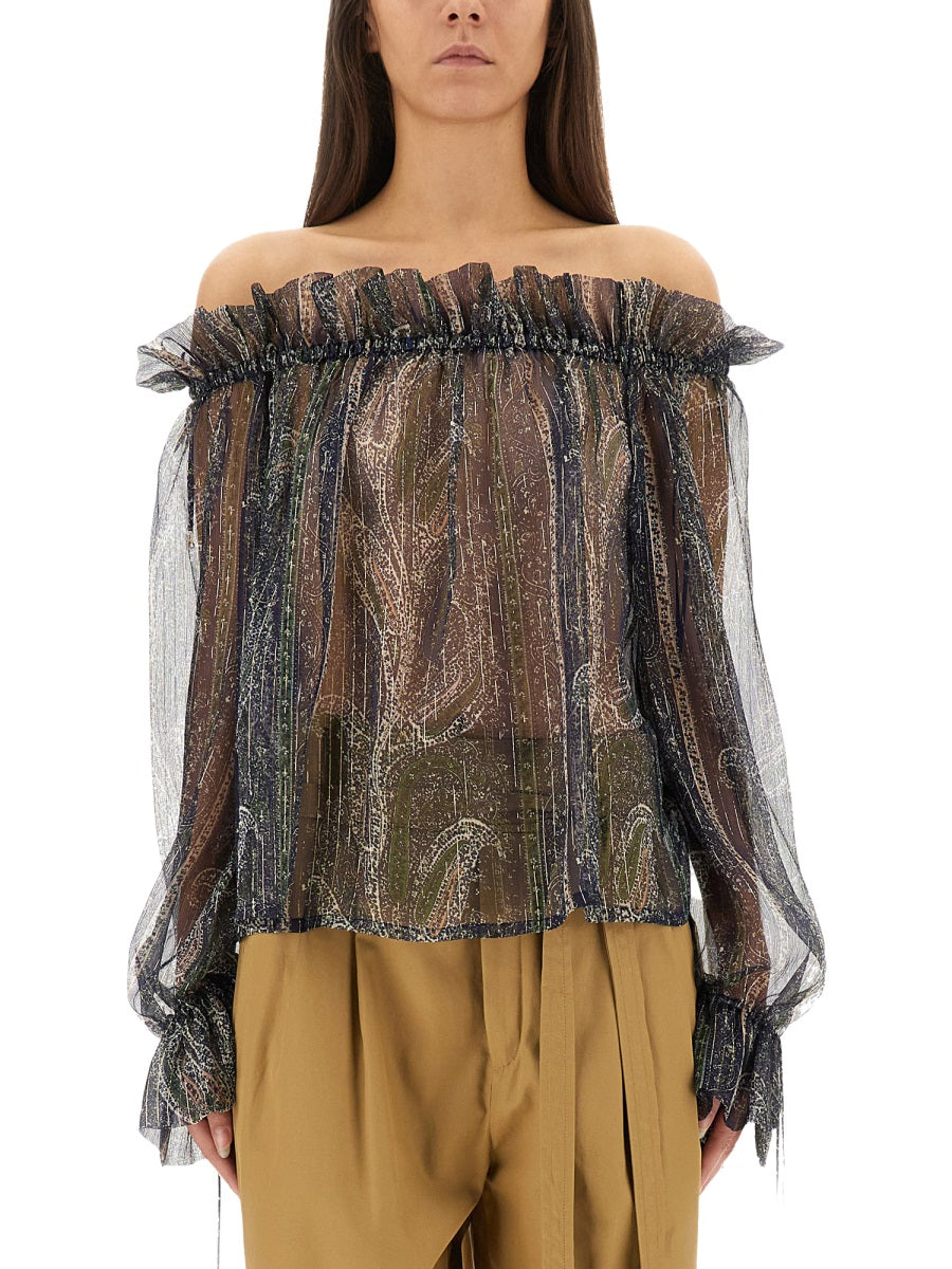 Saint Laurent Tops - Blue | d6847bf6e720a8a38b27778ff9c3bf6023f3b0d4