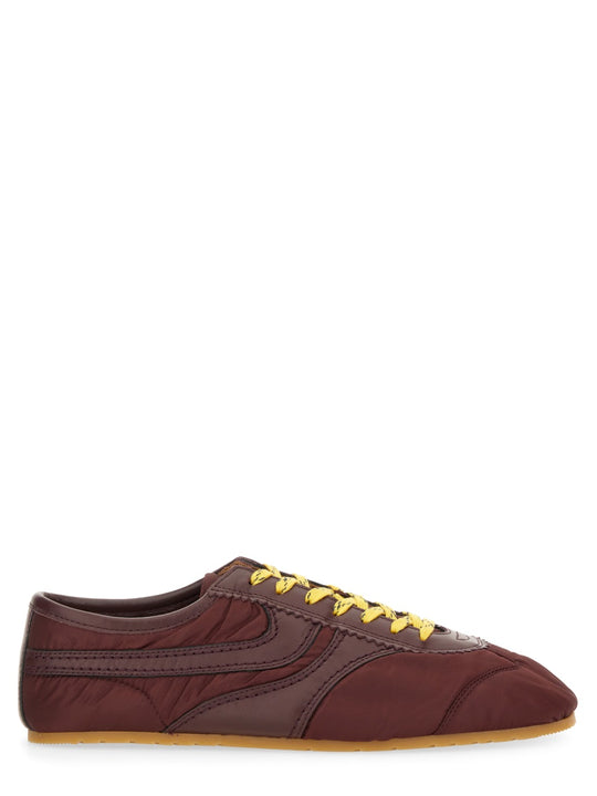 Nylon And Nappa Leather Sneaker