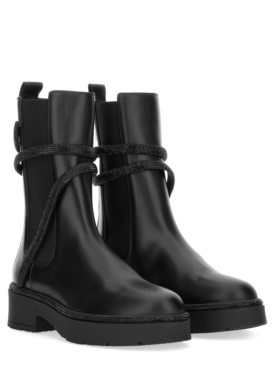 René Caovilla Boots - Black | Wanan Luxury