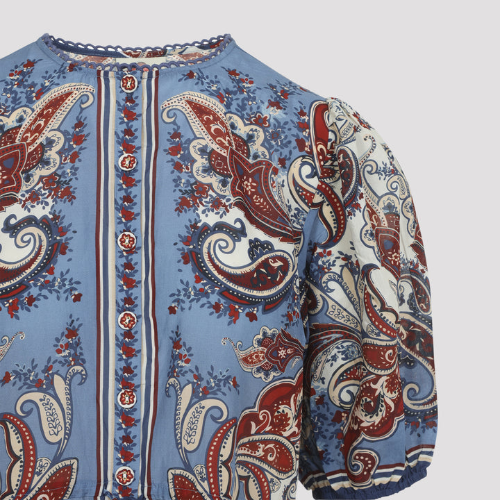 Farm Rio Shirts - Blue | 79a803cfa924c340c312dcf2e5643b4d383dd1e9