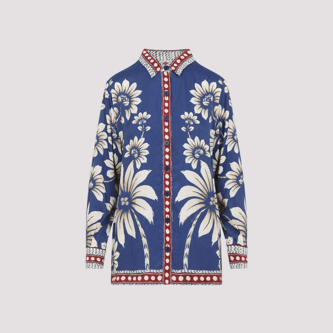 Farm Rio Shirts - Blue | 1ec45e76a57b2e69616fe5bf2f8e6f81b8c6118f