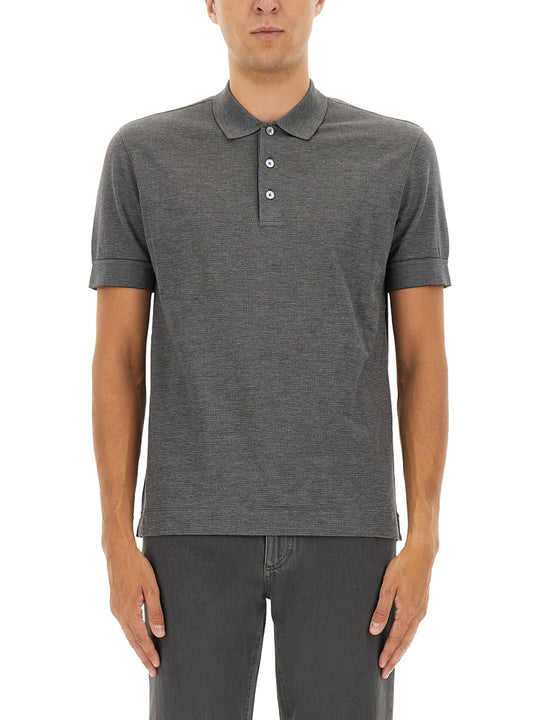 Cotton Blend Polo Shirt
