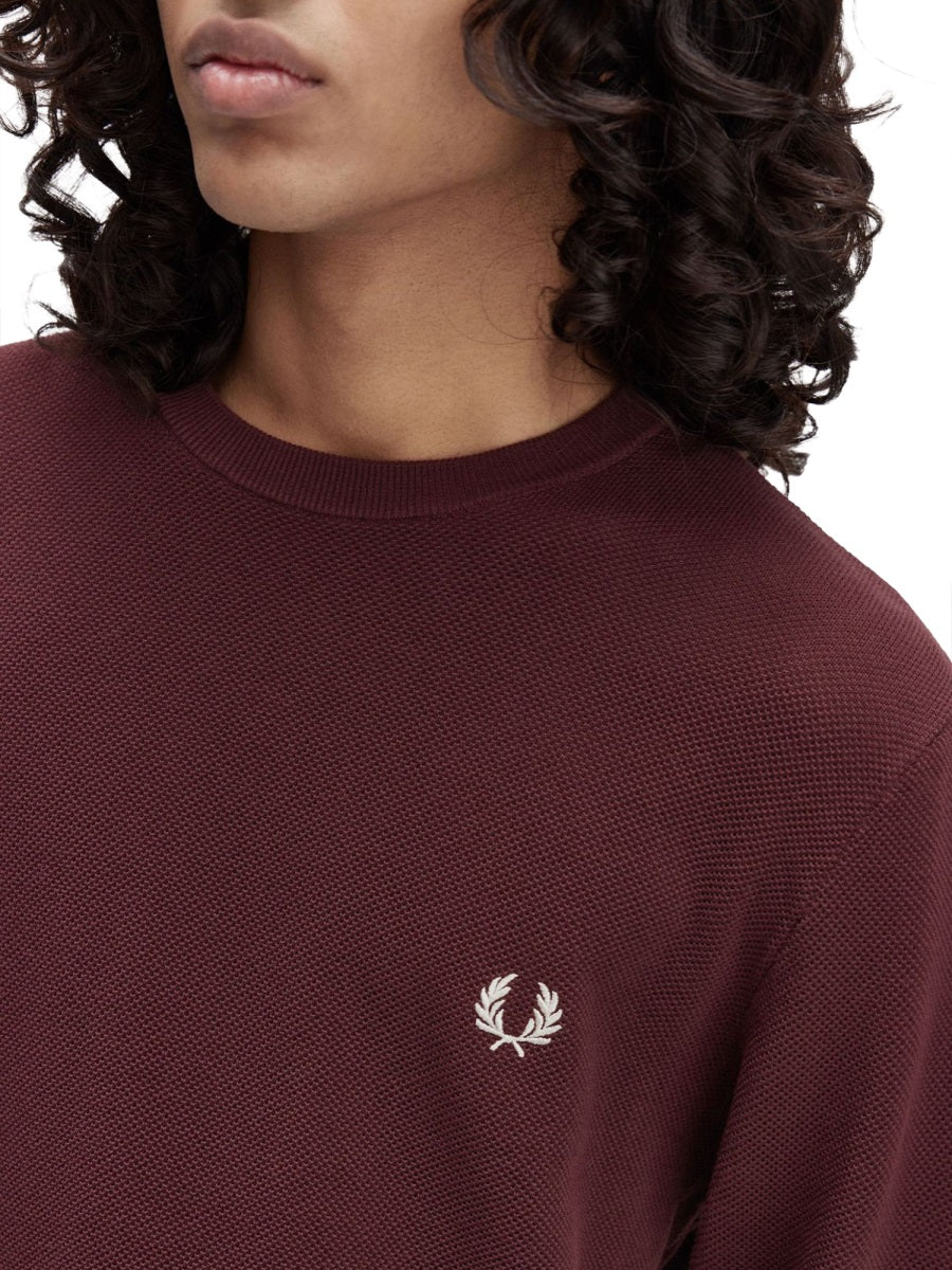 Fred Perry Sweaters - Burgundy | Wanan Luxury