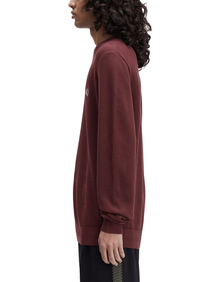 Fred Perry Sweaters - Burgundy | Wanan Luxury