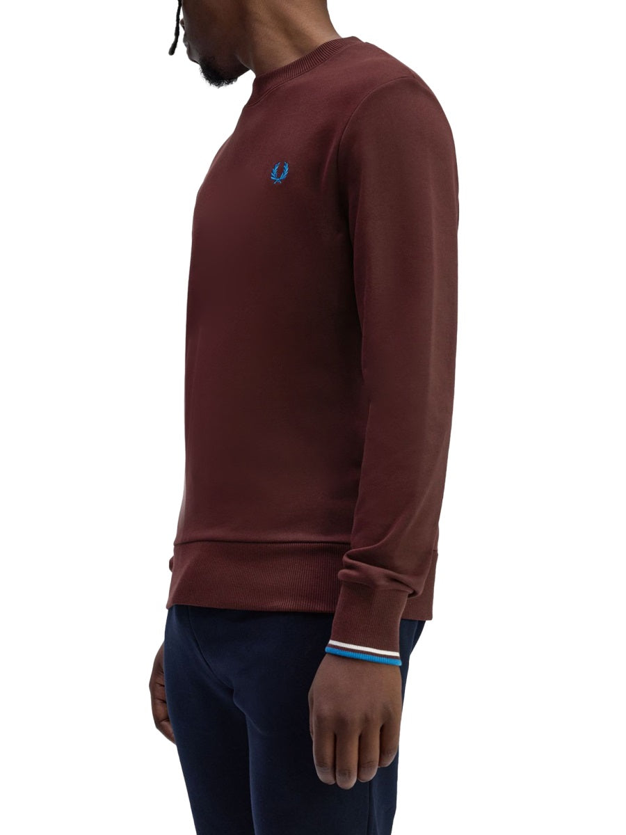 Fred Perry Sweatshirts - Burgundy | Wanan Luxury