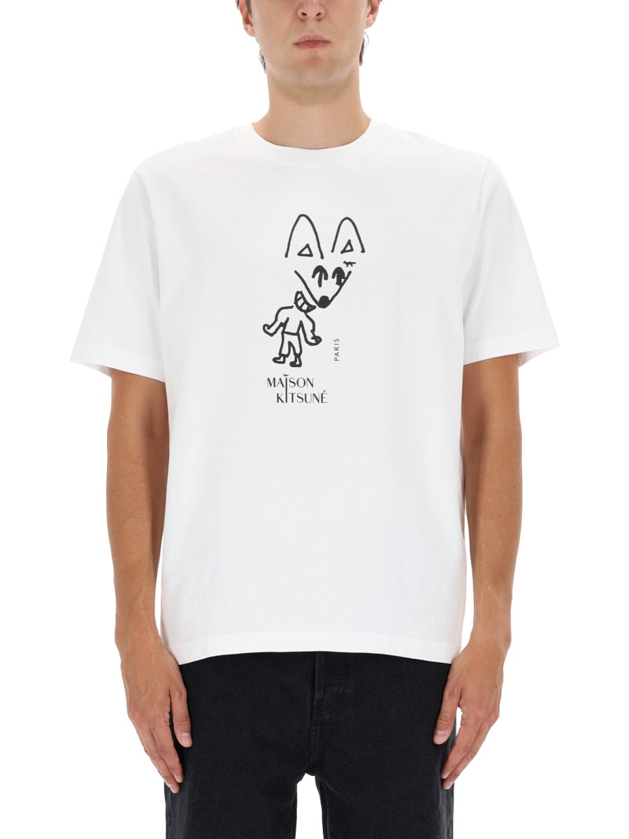 Maison Kitsuné T shirts - White | Wanan Luxury