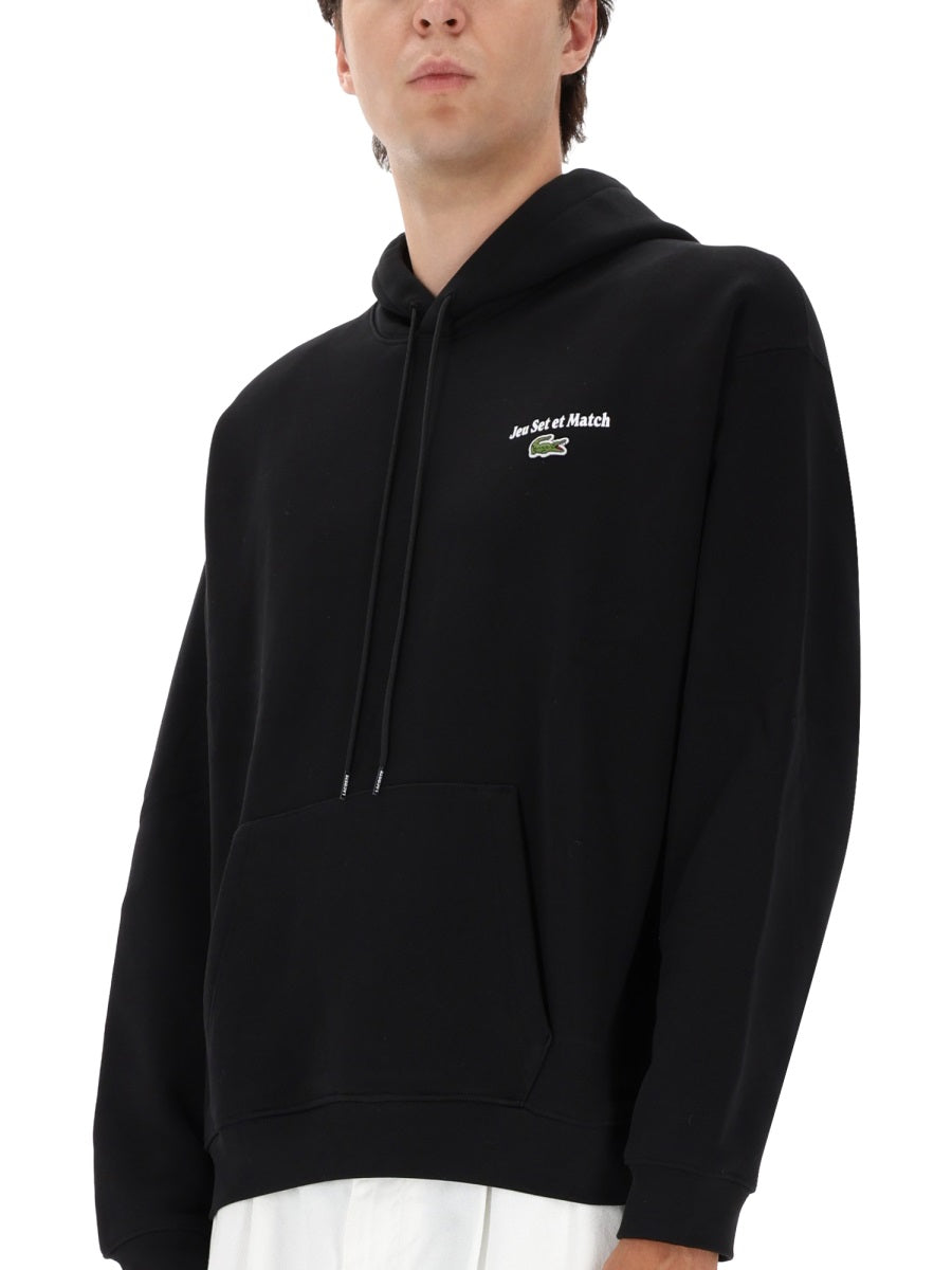 Lacoste Sweatshirts - Black | Wanan Luxury