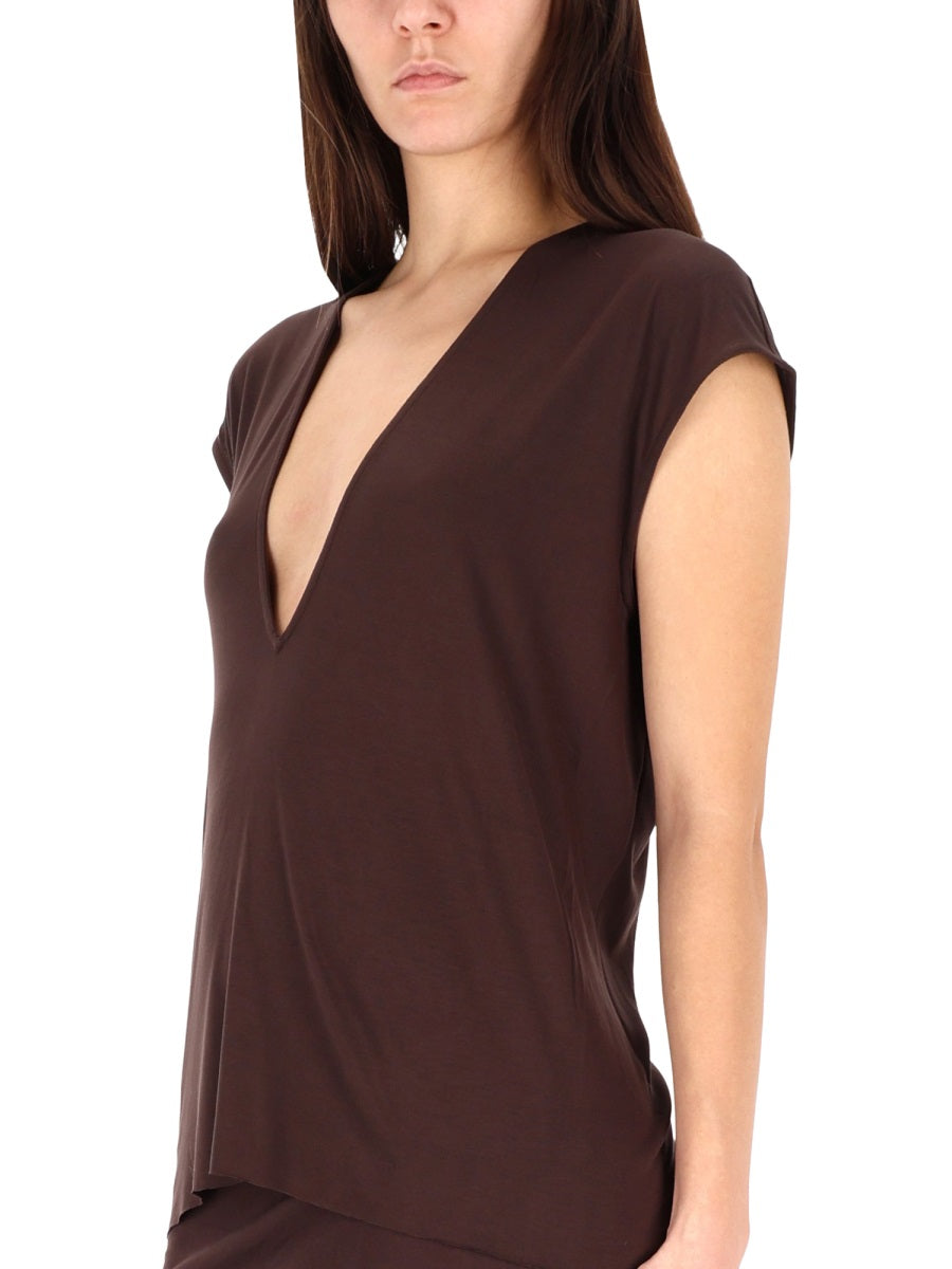 Rick Owens Lilies T shirts - Brown | Wanan Luxury