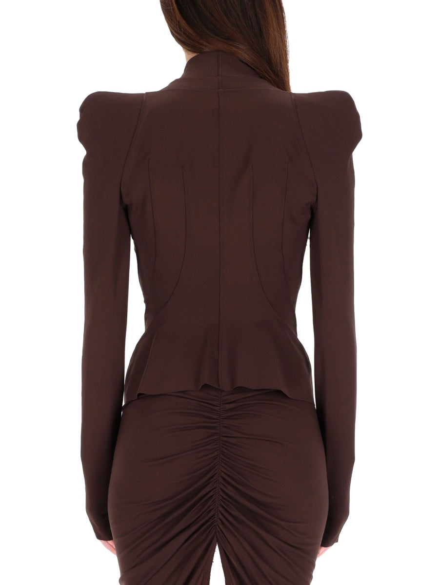 Rick Owens Lilies Jackets - Brown | Wanan Luxury