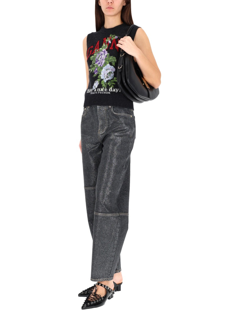 Ganni Gilet - Grey | Wanan Luxury