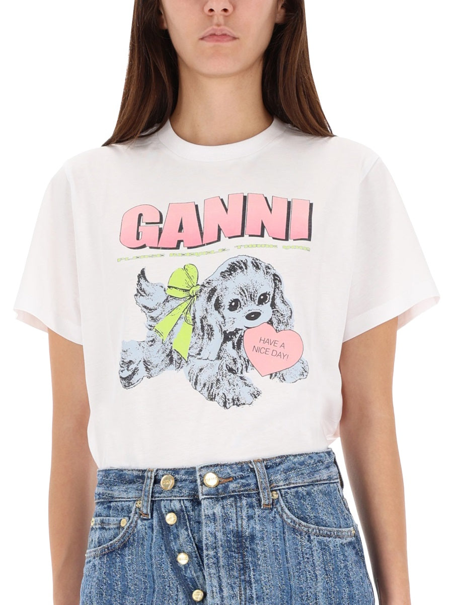 Ganni T shirts - White | Wanan Luxury