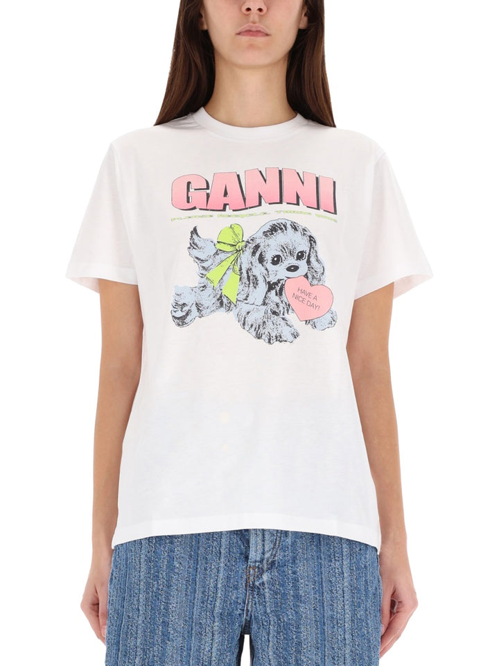 Ganni T shirts - White | Wanan Luxury