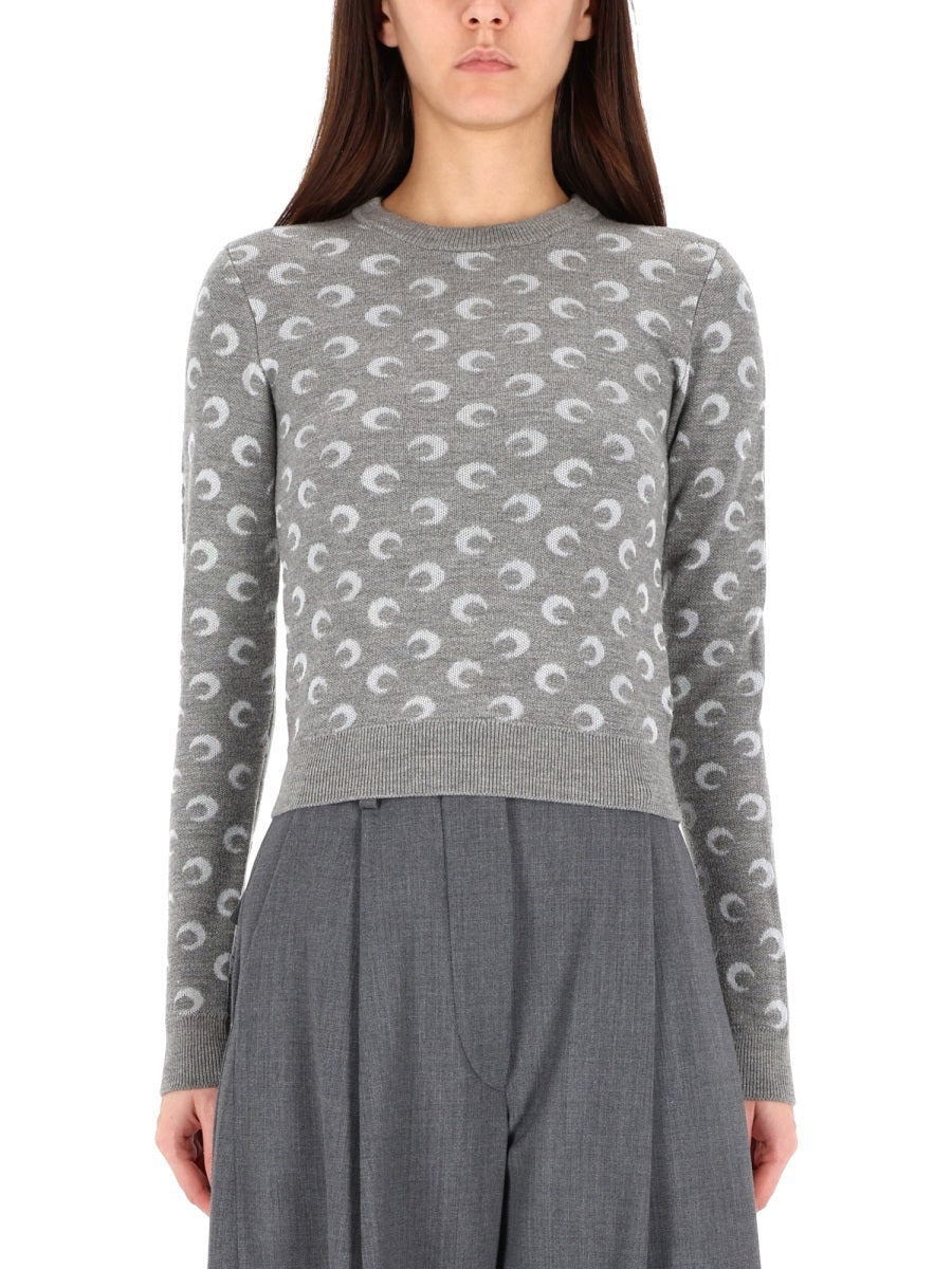 Marine Serre Sweaters - Grey | Wanan Luxury