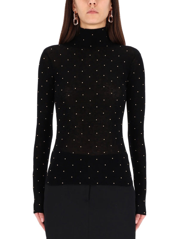 "Secon-Skin" Efect Mesh With Studs
