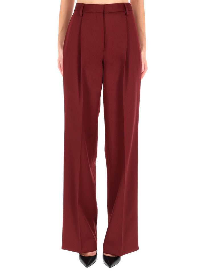 Dries Van Noten Pants - Burgundy | Wanan Luxury