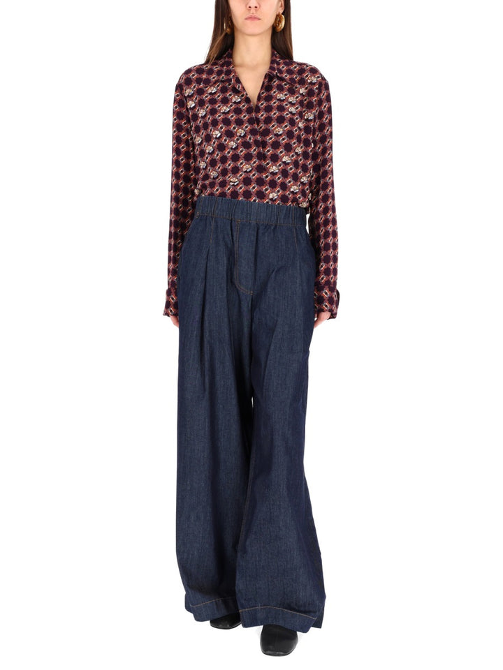 Dries Van Noten Pants - Blue | Wanan Luxury