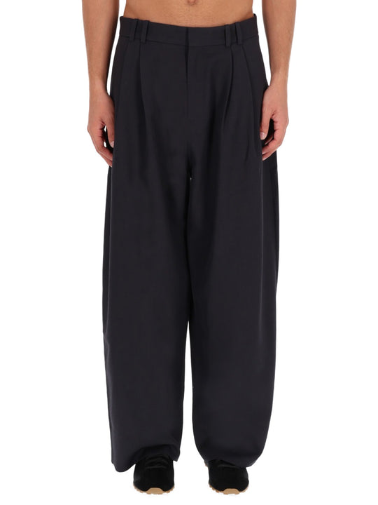 "Volume" Pants With Double Pleat