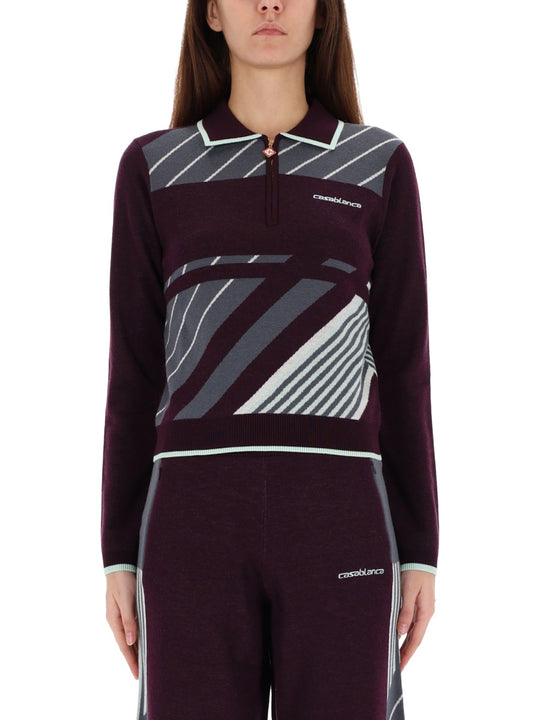 "Diagonal" Tennis Polo Shirt