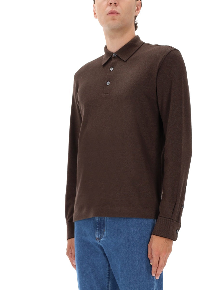 Zegna Polo - Brown | Wanan Luxury