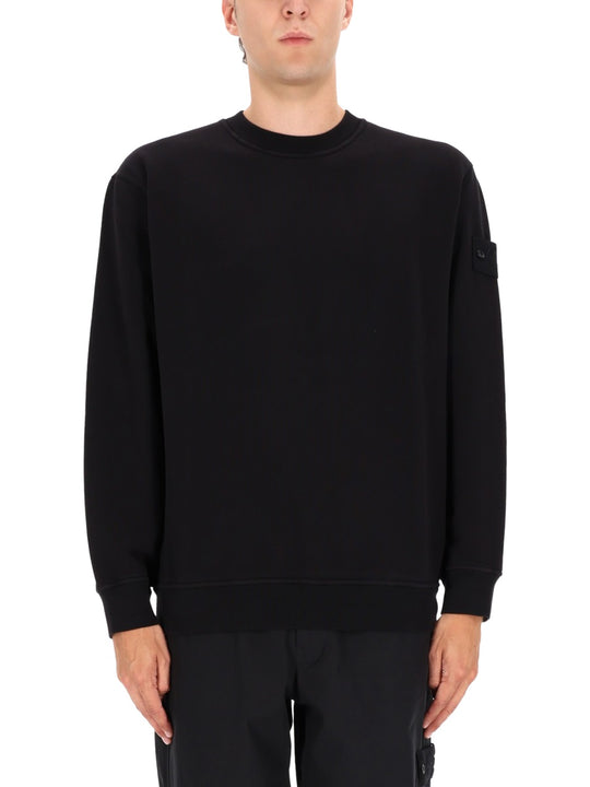 Sweatshirt With Ribbed Edges