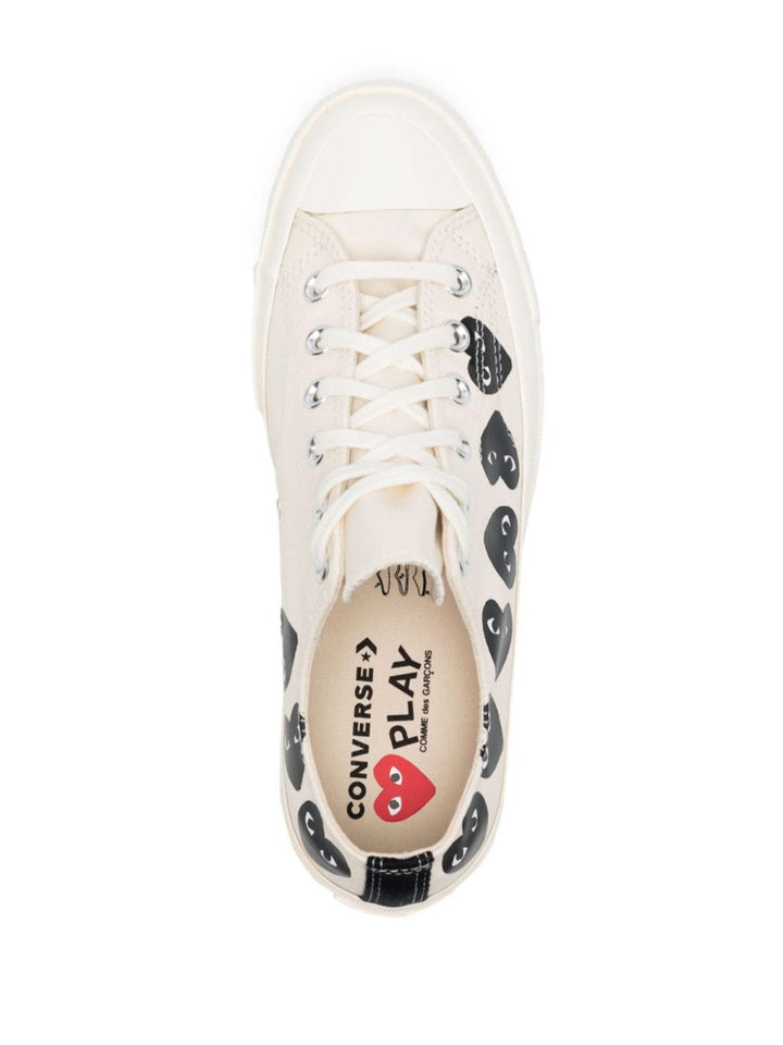 Comme Des Garçon Play x Converse Sneakers - Beige | Wanan Luxury