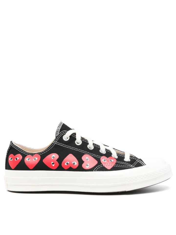 Comme Des Garçon Play x Converse Sneakers - Black | Wanan Luxury
