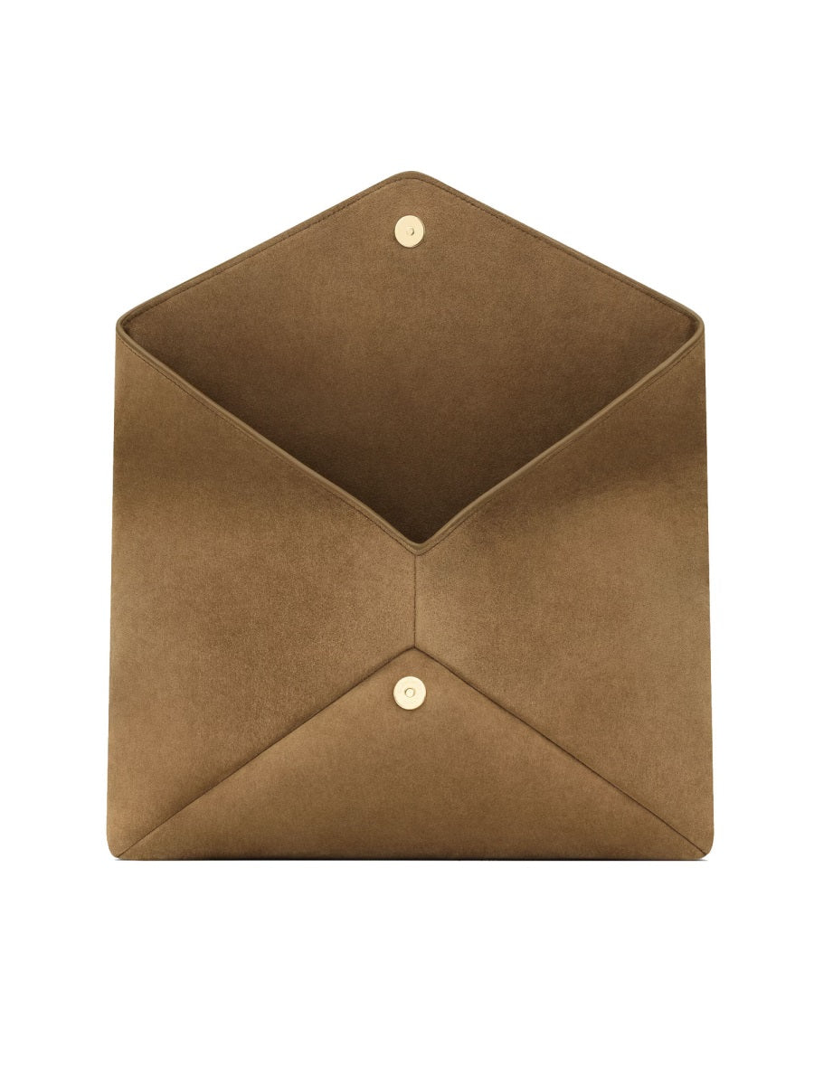 Saint Laurent Clutch Bags - Burgundy | Wanan Luxury